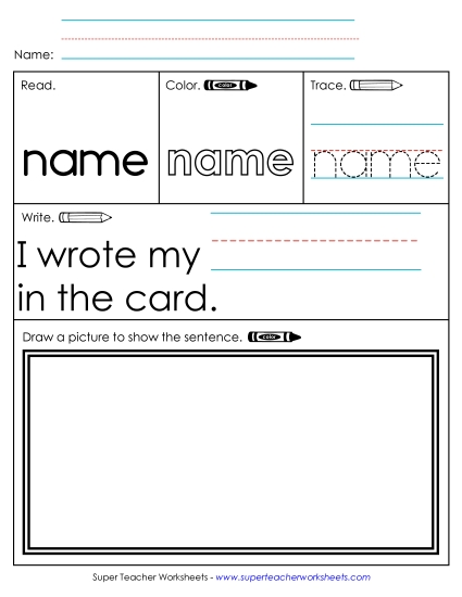 Worksheet 3: Name (Printable PDF Worksheet)