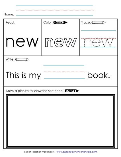 Worksheet 3: New (Printable PDF Worksheet)