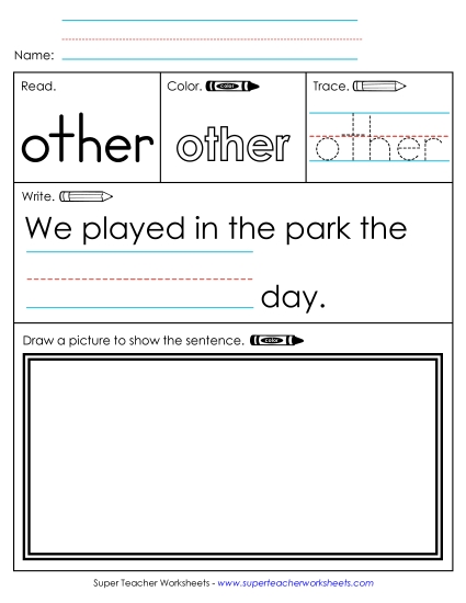 Worksheet 3: Other (Printable PDF Worksheet)
