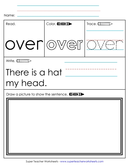 Worksheet 3: Over (Printable PDF Worksheet)