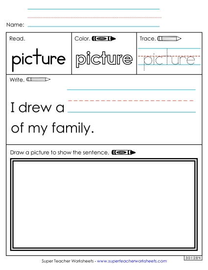 Worksheet 3: Picture (Printable PDF Worksheet)