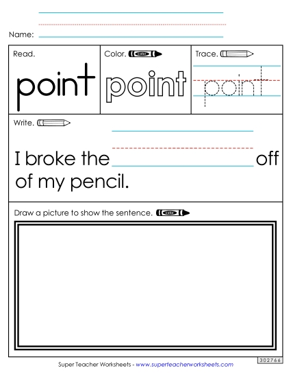 Worksheet 3: Point (Printable PDF Worksheet)
