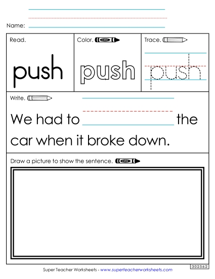 Worksheet 3: Push (Printable PDF Worksheet)