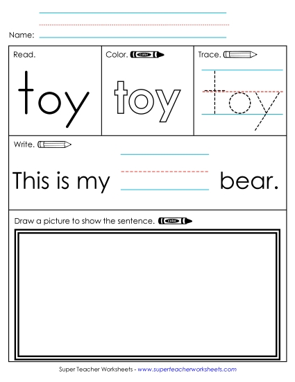 Worksheet 3: Toy (Printable PDF Worksheet)