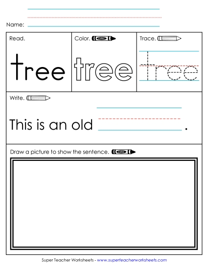 Worksheet 3: Tree (Printable PDF Worksheet)