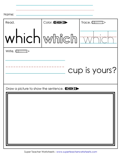 Worksheet 3: Which (Printable PDF Worksheet)