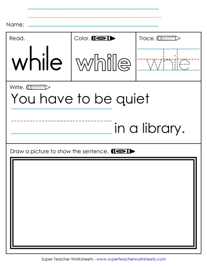 Worksheet 3: While (Printable PDF Worksheet)