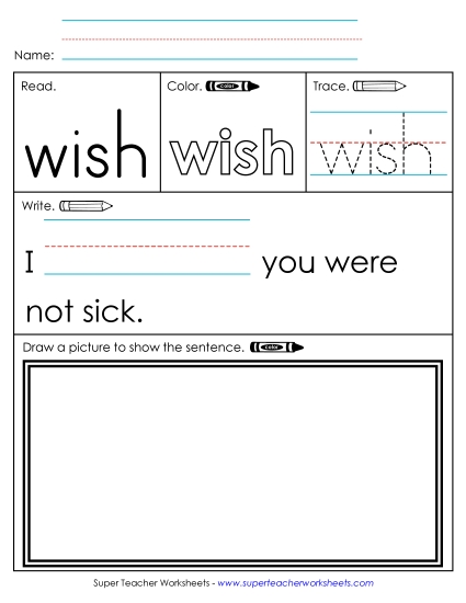 Worksheet 3: Wish (Printable PDF Worksheet)