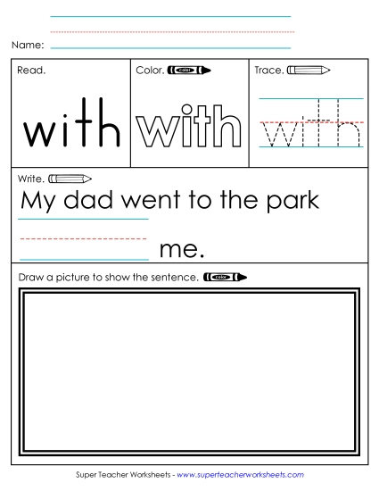 Worksheet 3: With (Printable PDF Worksheet)