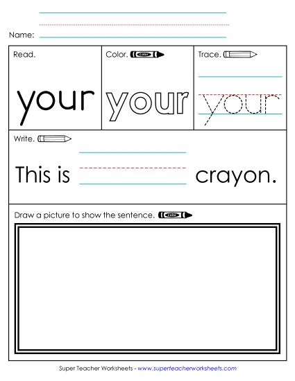 Worksheet 3: Your (Printable PDF Worksheet)