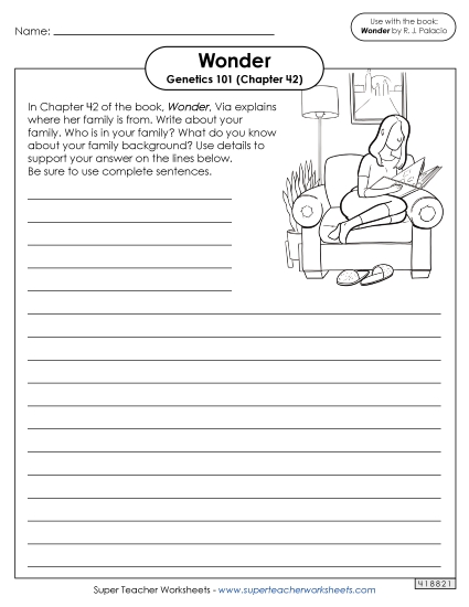 Part 2 - Via - Writing Prompt (Genetics 101)  (Printable PDF Worksheet)