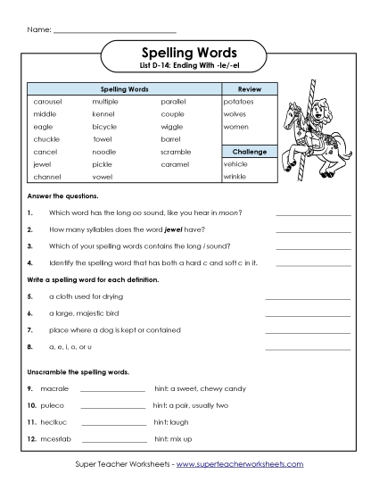 Question Worksheet (D-14)