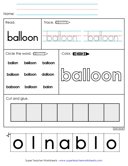 Worksheet 2: Balloon