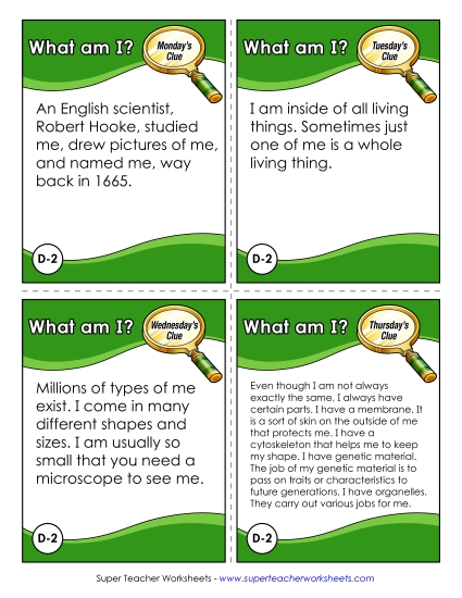 What Am I? Challenge (Cell)