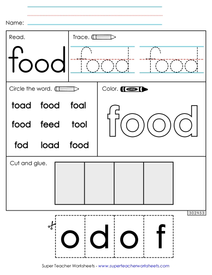 Worksheet 2: Food