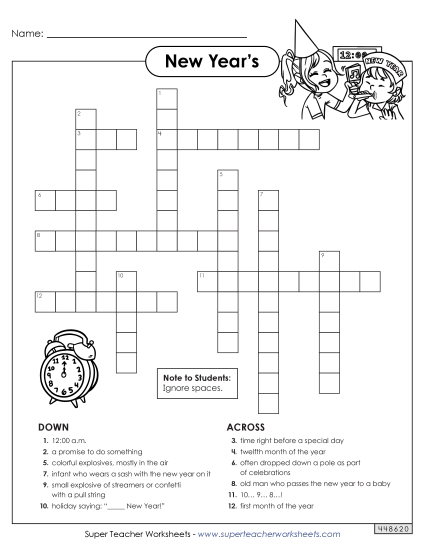 New Year Crossword