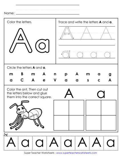Letter A - Mixed Skills (Basic)