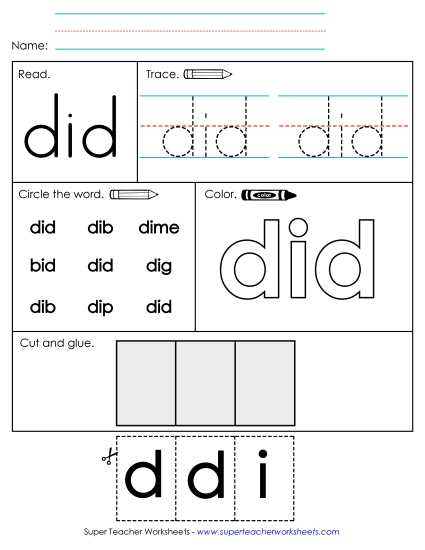Worksheet 2: Did