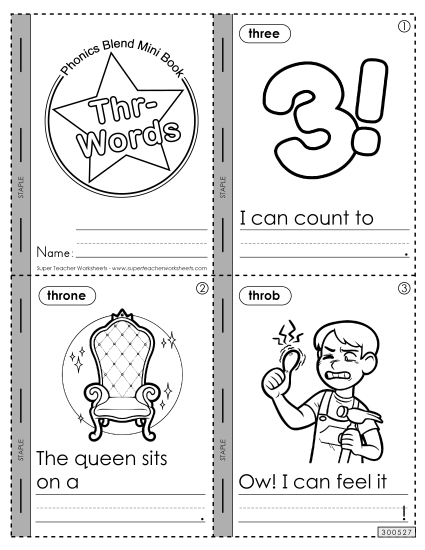 Mini-Book (Thr- Words)