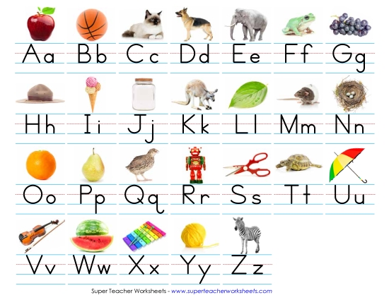 Alphabet Chart (Color)