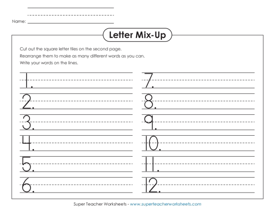 Letter Mix-Up (Primary)