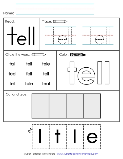 Worksheet 2: Tell