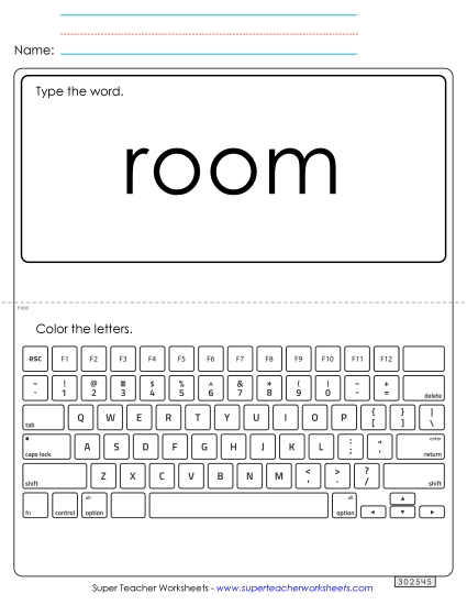 Type the Word: Room