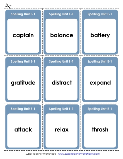 Flashcards (E-1)