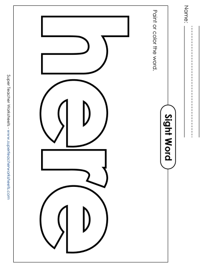 Paint or Color: Here