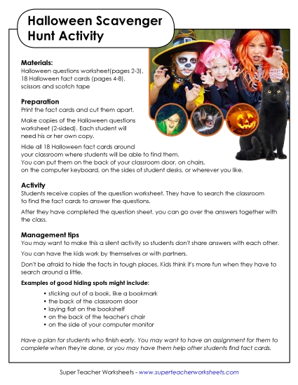 Halloween Free Printable Worksheet Halloween Free Printable Worksheet