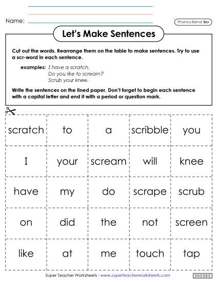 Let\'s Make Sentences (Scr-)
