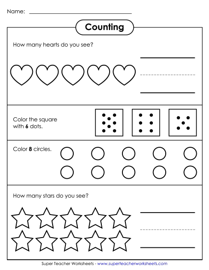 Write and Color Counting