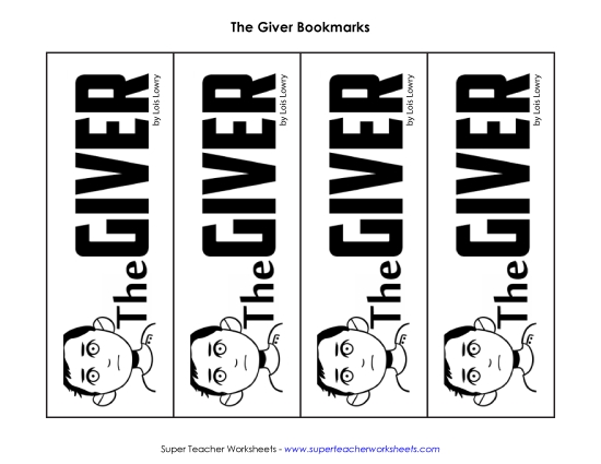 Bookmarks for <i>The Giver</i>
