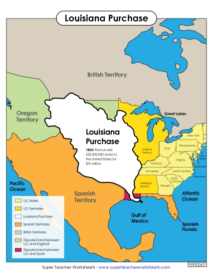 Louisiana Purchase Map