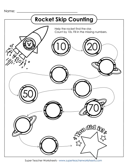 Skip Counting Rockets