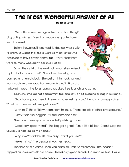 The Most Wonderful Answer of All 