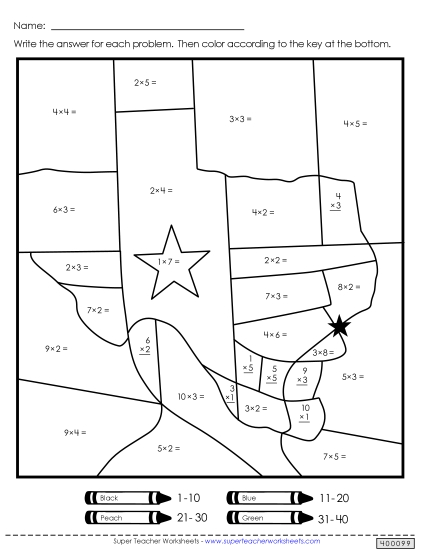 Double Mystery Picture (Multiplication)