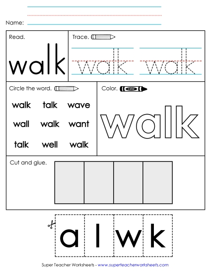 Worksheet 2: Walk