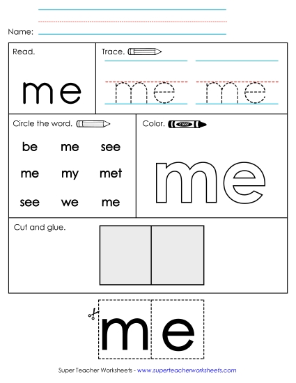 Worksheet 2: Me