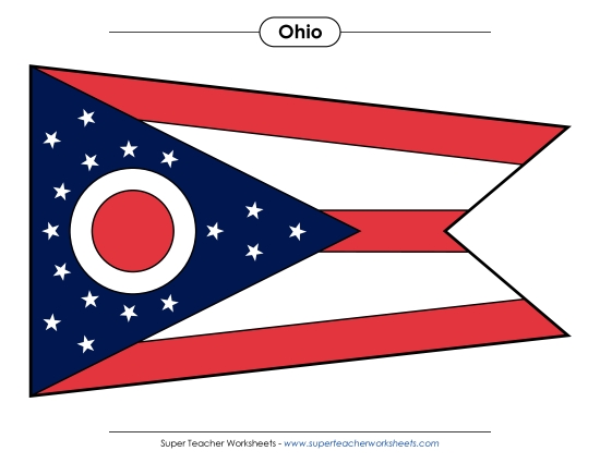 Ohio State Flag (Full-Color Version)