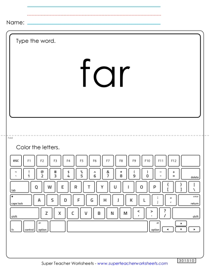 Type the Word: Far