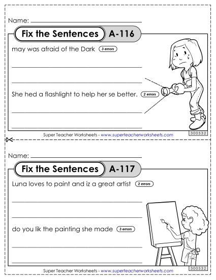 Fix the Sentences A-116 through A-120