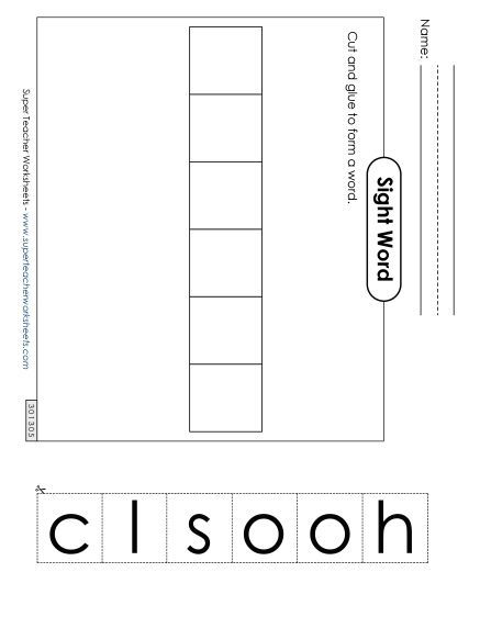 Large Cut-and-Glue: School