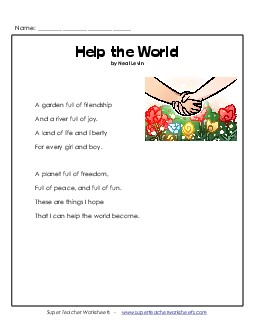 Help the World (Poem)
