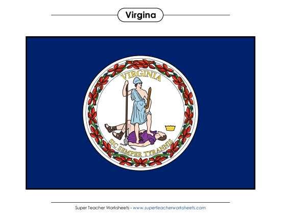 Virginia State Flag (Full-Color Version)
