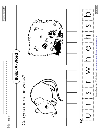 Build-A-Word: Shrew and Shrub