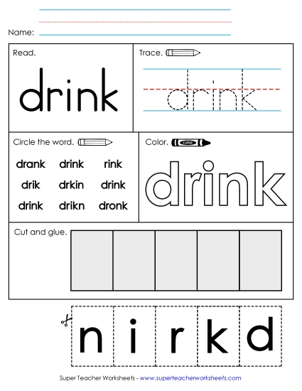Worksheet 2: Drink