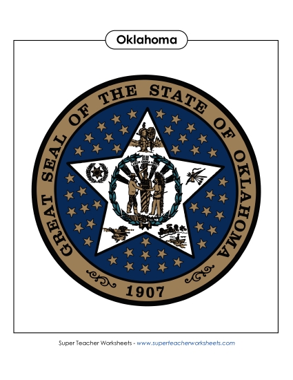 Oklahoma State Seal (Full-Color Version)