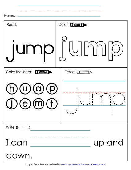 Worksheet 1: Jump