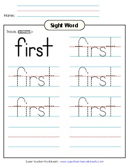 Trace the Word: First